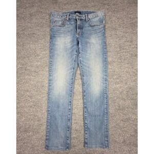 Uniqlo Selvedge Jeans Men's 32x32 (FITS 32x29) Blue Denim Slim-Straight Kaihara